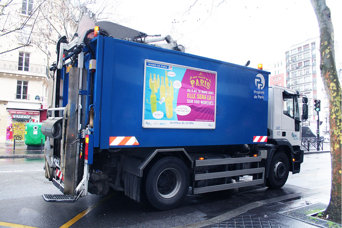 Verre recycle Mairie de Paris 07